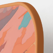 Custom Monogram Tropical Beach Sunset Pickleball Schläger (Linke Seite)