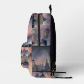Custom Monogram Urban Twilight Backpack Bedruckter Rucksack (Rechts)