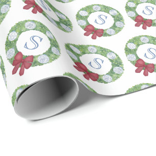 Custom Monogram Urwein Grünreath Geschenkpapier