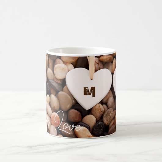 Custom Monogram Valentine's Day Gift Kaffeetasse (Mittel)