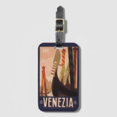 Custom monogram Venezia (Venedig) Gepäckanhänger (Vorderseite Vertikal)