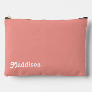 Custom monogram, watermelon pink Retrotypografie Zubehörtasche