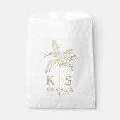 Custom Monogram Wedding Logo Fevor Bag Geschenktütchen (Vorderseite)
