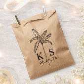 Custom Monogram Wedding Logo Fevor Bag Geschenktütchen (Ausgeschnitten)