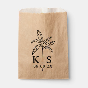 Custom Monogram Wedding Logo Fevor Bag Geschenktütchen