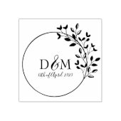 Custom Monogram Wedding Logo Logo Art Holz Art Gummistempel (Prägung)