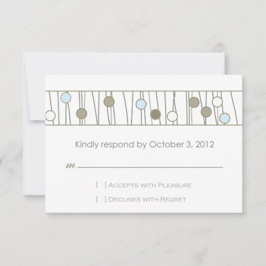 Custom_Monogram Wedding RSVP Karte (Vorderseite)