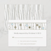 Custom_Monogram Wedding RSVP Karte (Vorne/Hinten)