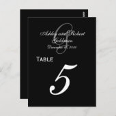 Custom Monogram Wedding Tischnummer Cards 2 (Vorne/Hinten)
