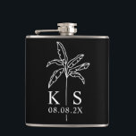 Custom Monogram Wedellogo Palm Tree Tote Bag Fl Flachmann<br><div class="desc">Custom Monogram Wedding Logo Palm Tree Tote Bag,  Save the Date</div>