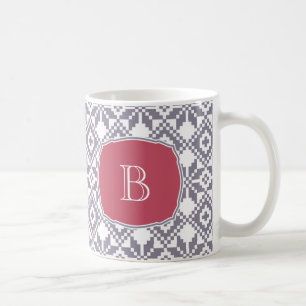 Custom Monogram Weihnachtsgeschenke Tasse