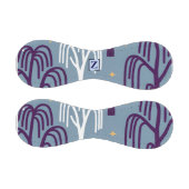 Custom Monogram Willow Tree Muster Blue Baseball (Paneele)