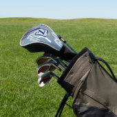 Custom Monogram Willow Tree Muster Blue Golf Headcover (In SItu)