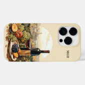 Custom Monogram Wine Lover Case-Mate iPhone Hülle (Rückseite (Horizontal))