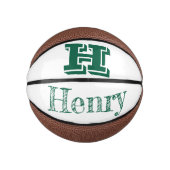 Custom Monogram With First Name Basketball (Vorderseite)