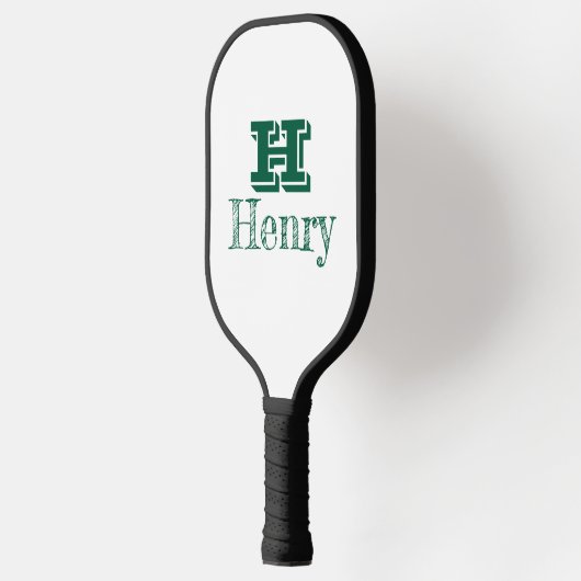 Custom Monogram With First Name Pickleball Schläger (Links)
