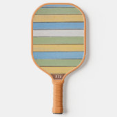 Custom Monogram Wood Planks Pickleball Schläger (Rückseite)