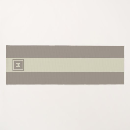 Custom Monogram Yogmata Yogamatte (Vorderseite (Horizontal))