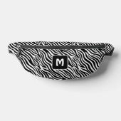 Custom Monogram Zebra Pattern Bauchtasche (Ablage )