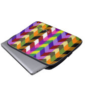 Custom Monogram Zickzack Zigzag 6 Laptopschutzhülle (Vorne Knopf)
