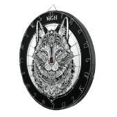 Custom Monogram Zierkatze Dartscheibe (Vorderseite rechts)