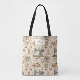 Custom Monogramed Sewing Quilting Knitting Tasche