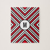 Custom Monogrammed Difficult Geometric Puzzle (Vertikal)