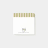 Custom Monograms Post-it® Notes in retro style. Post-it Klebezettel (Vorderseite)