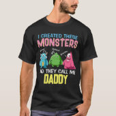 Custom Monster Call Daddy Papa Pater Vater Funny T-Shirt (Vorderseite)