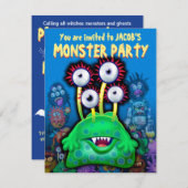 Custom Monster Halloween-Party laden - Bogwump! (Vorne/Hinten)