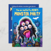 Custom Monster Halloween-Party laden - GogSpider! (Vorne/Hinten)