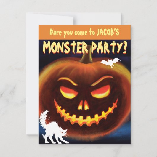 Custom Monster Halloween-Party laden - Pumpkin! (Vorderseite)