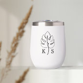 Custom Monstera Monogram Wedellogo