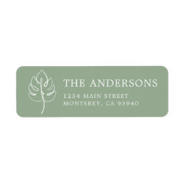 Custom Monstera Monogram Wedellogo