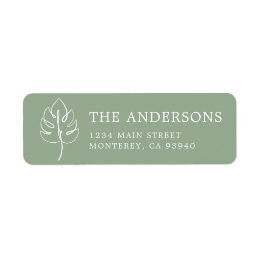 Custom Monstera Monogram Wedellogo (Vorne)