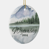 Custom Montana Seepromenade Locarno Keramik Ornament (Rechts)