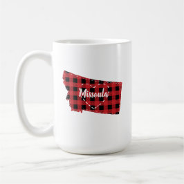 Custom Montana Zuhause Staat Buffalo Kariert Weihn Kaffeetasse
