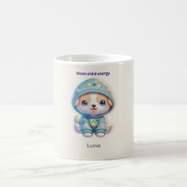 Custom Moon Child Energy Dog Mug Kaffeetasse