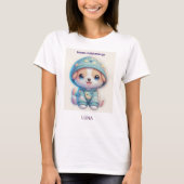 Custom Moon Child Energy Dog T-Shirt (Vorderseite)