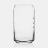 Custom Moon Child Monogram Can Glass by Dream Fox Dosenglas (Rechts)
