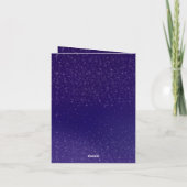 Custom Moon & Galaxy Geburtstagkarte Feiertagskarte (Rückseite)