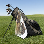 Custom Moose Deer Elk Wildlife Camping Deko Gesche Golfhandtuch (Gras)