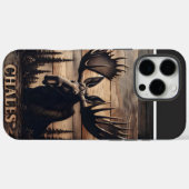 Custom Moose Holz Art Case-Mate iPhone Hülle (Rückseite (Horizontal))