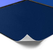 Custom  Mosaic Tile & Pixel Grid Pattern Poster (Ecke)