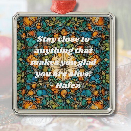 Custom Mosaik Muster Nowruz iranisches Neujahrsges Ornament Aus Metall