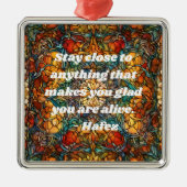 Custom Mosaik Muster Nowruz Persian Neujahrsgesche Ornament Aus Metall (Vorne)