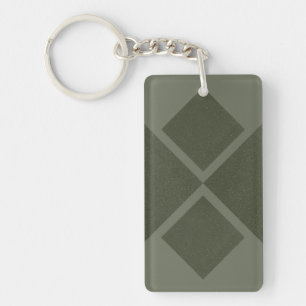 Custom Moss Green Acrylic Schlüsselanhänger