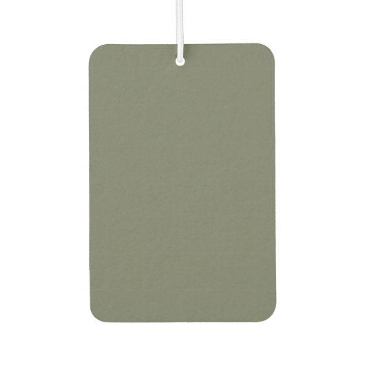 Custom Moss Green Air Freshener Autolufterfrischer (Vorderseite)