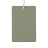 Custom Moss Green Air Freshener Autolufterfrischer (Rückseite)