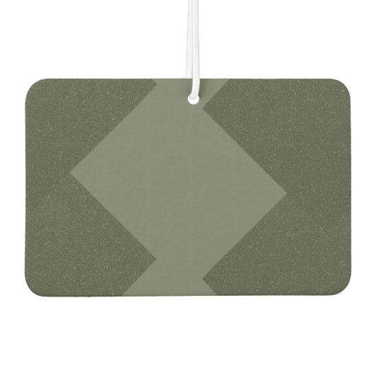 Custom Moss Green Air Freshener Zigzag Autolufterfrischer (Vorderseite)